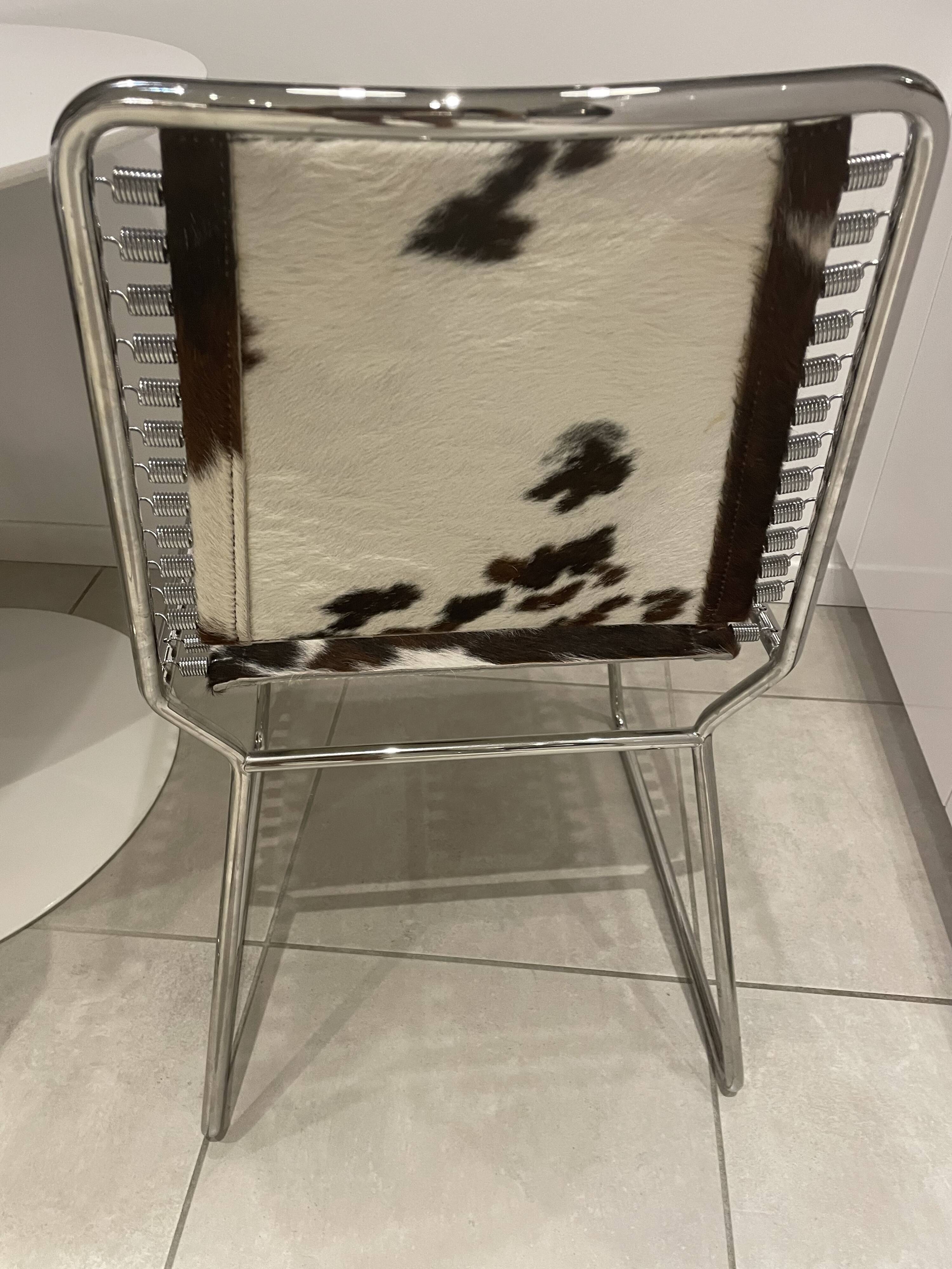 Cowhide chairs