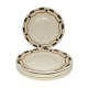 Set of 6 Vintage Flat Plates "Badonviller - Yvonne model"