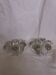 Bougeoirs fleur en verre ou cristal