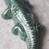 Accolay crocodile in glazed ceramic