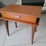 Scandinavian style teak bedside table from the late 60s