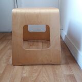 Pair of curved wooden stools