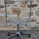Chaise bureau pivotante chrome