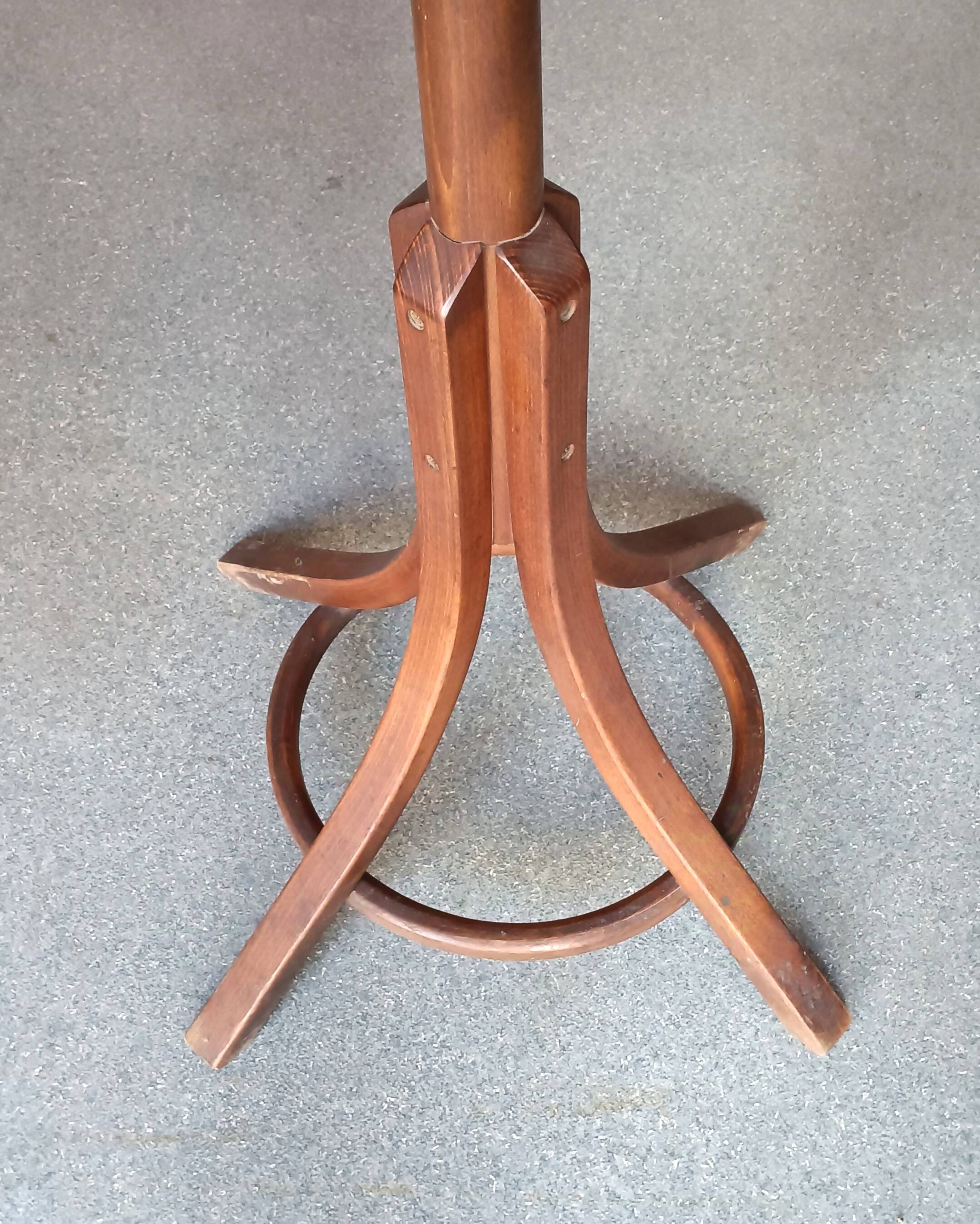 Wooden parrot coat rack