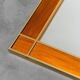 Wall mirror wood metal 70s vintage modern