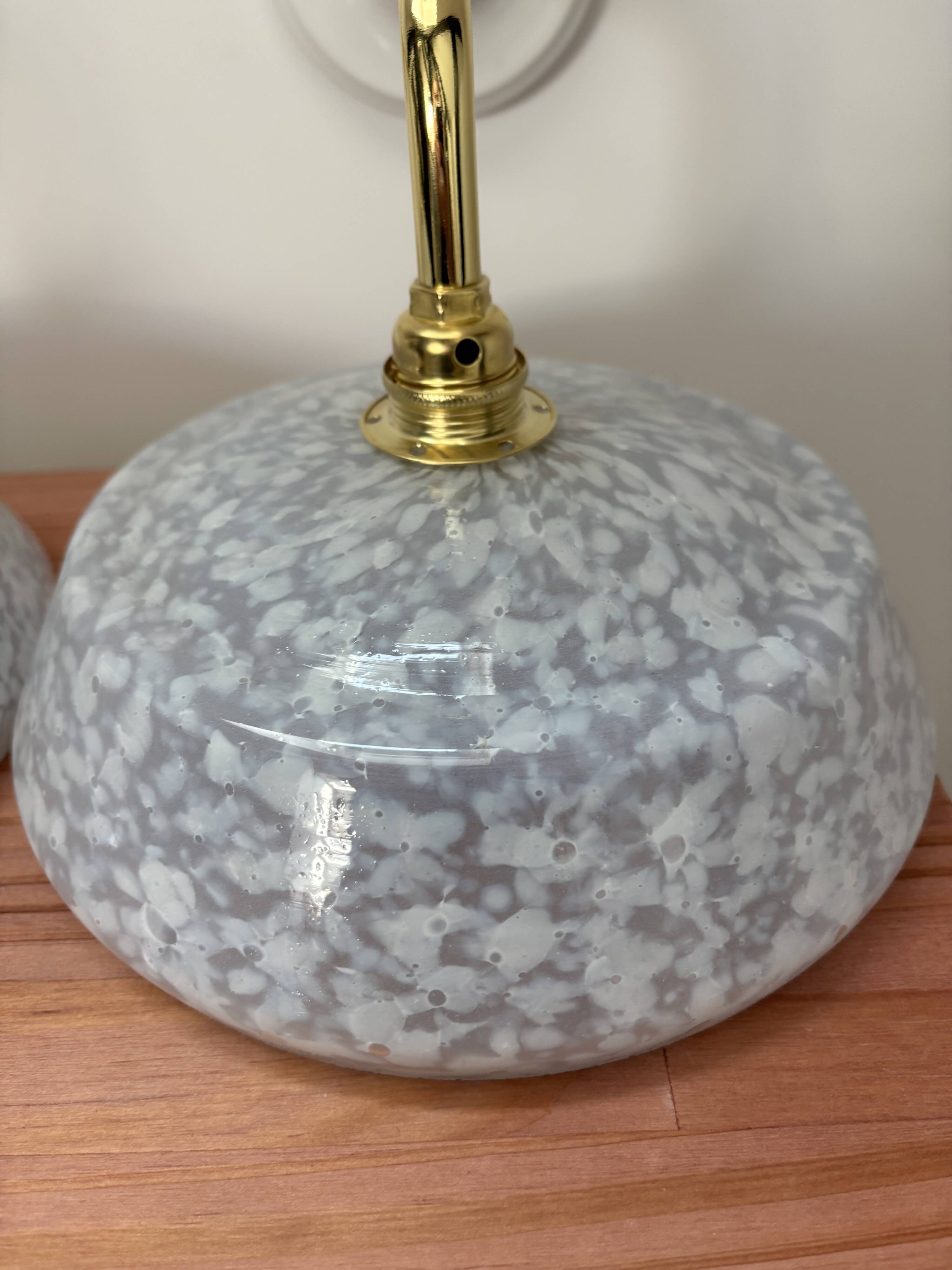 Pair of blue wall sconces