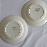 Set of 4 Digoin Sarreguemines dessert plates Versailles model