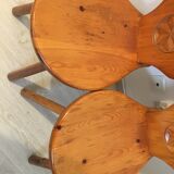 Chaises en bois pin montagnard