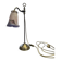 brass lamp that raises and lowers