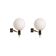 Maison Arlus Manner Wall Lights vintage retro sconces Brass Glass
