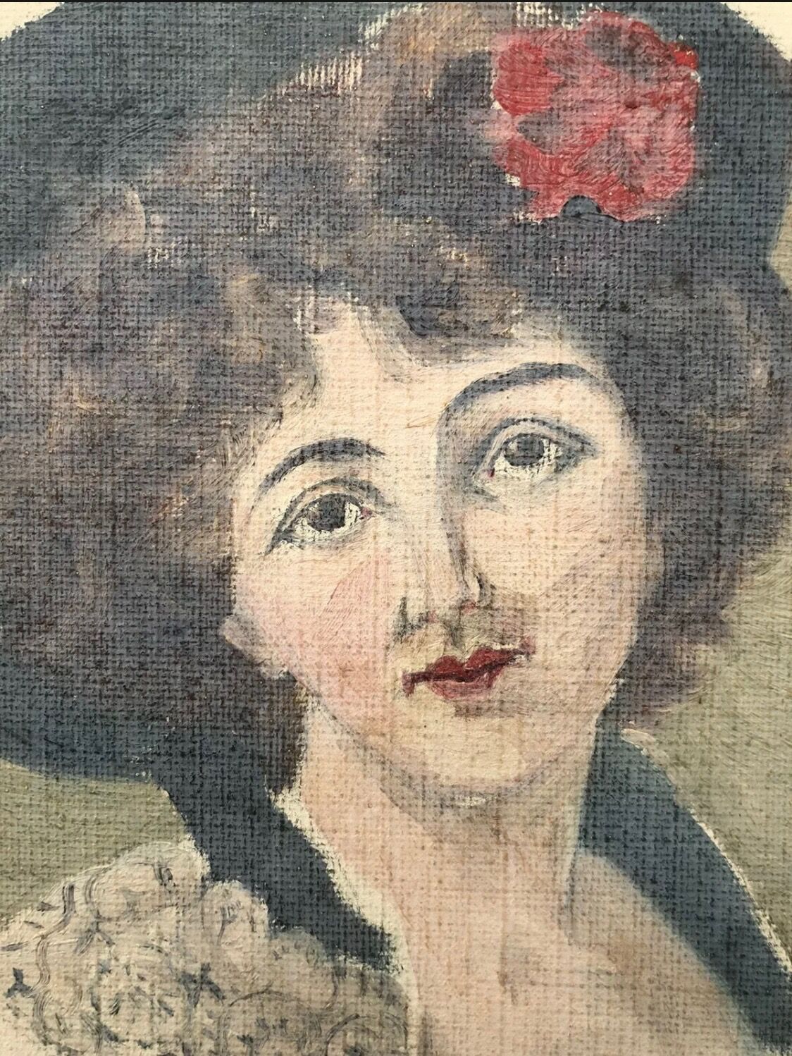 Old painting Portrait of a woman