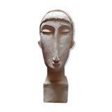 Bust woman terracotta - Inspiration Modigliani