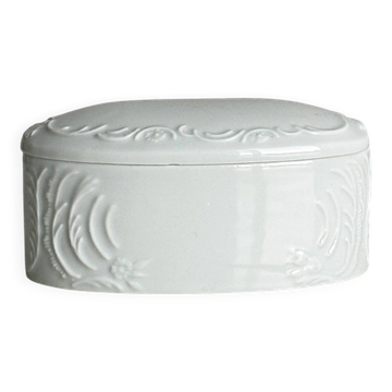 Sucrier à couvercle en porcelaine de Limoges
