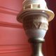 Table lamp in bakelite and gilded brass, 1980s