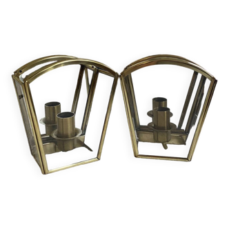 Mauduit-Biard brass wall lights