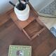 Antique solid wood desk with tiers – metal handles