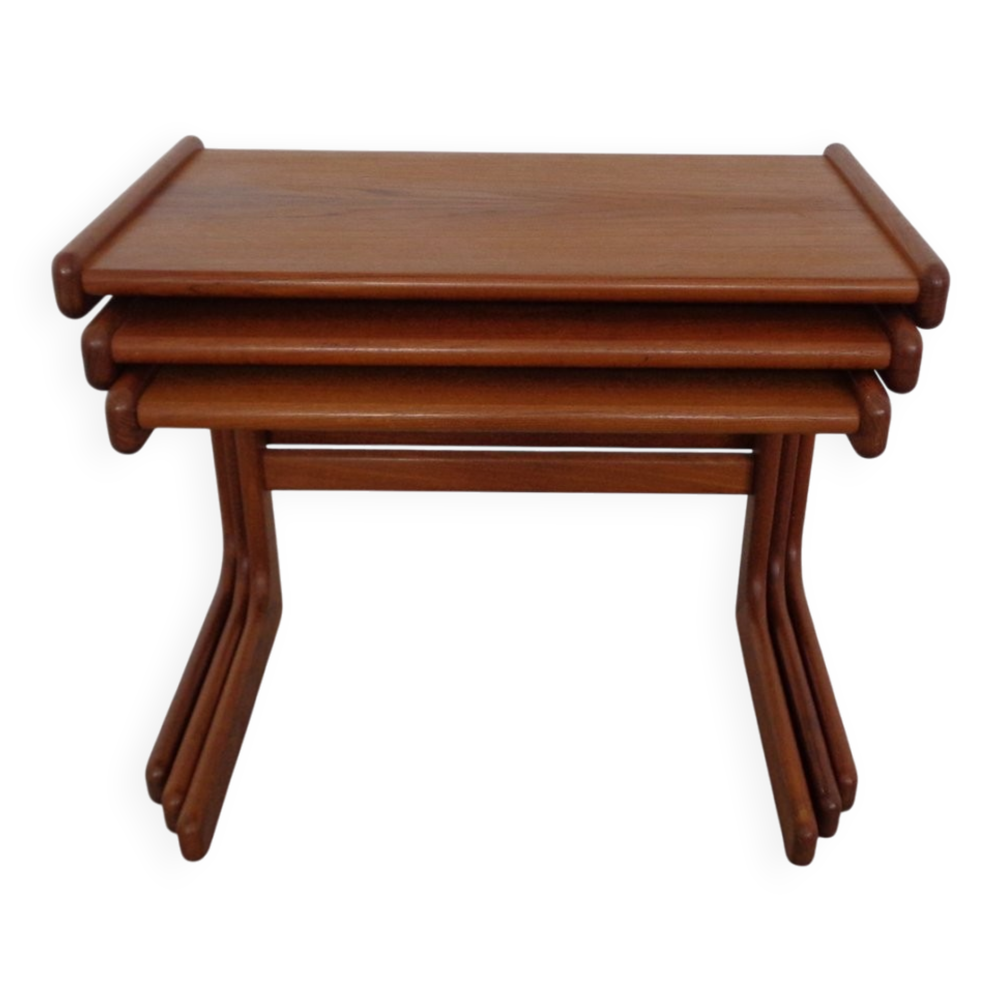 Danish Teak Nesting Tables from Salin Nyborg, 1960s, Set of 3