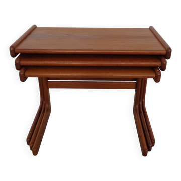 Danish Teak Nesting Tables from Salin Nyborg, 1960s, Set of 3