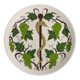 Hand-Painted Greek Ceramic Wall Plate, Grapevine & Rod of Asclepius Motif