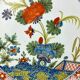 Delftware plate with gilded highlights, relief decoration, 18th century, 35 cm