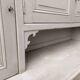 Gray patinated kitchen cabinet