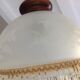 Pair of art deco style frosted glass globes