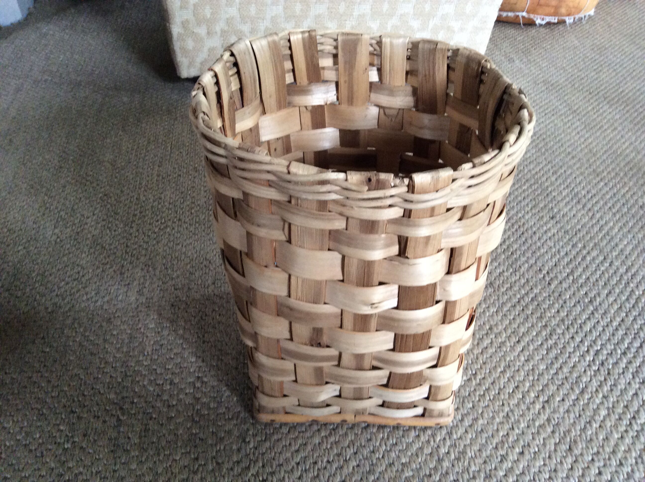 Chestnut basket braided