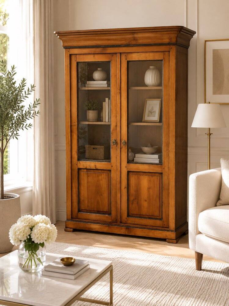 Vitrine en noyer