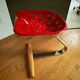 Tabouret Zanotta Mezzadro rouge