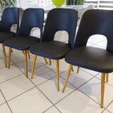 Suite of 4 Chairs by Designer Oswald Haerdlt for Your Year 1950