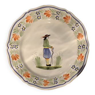 Henriot Quimper plate