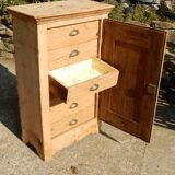 Ancien confiturier / meuble de métier 6 tiroirs en sapin