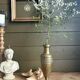 Art deco brass vase