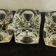 "Ice Cube" candle holders in solid glass attributed to Peill & Putzler - All