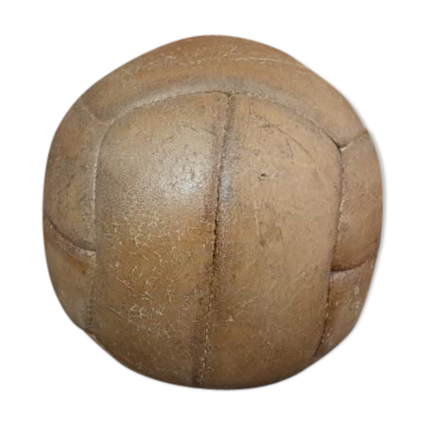 Vintage leather soccer ball