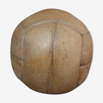 Ballon de football en cuir vintage