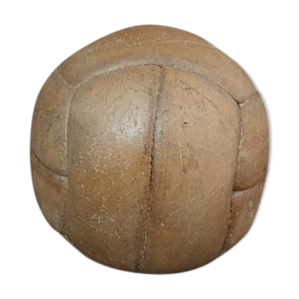 Vintage leather soccer ball