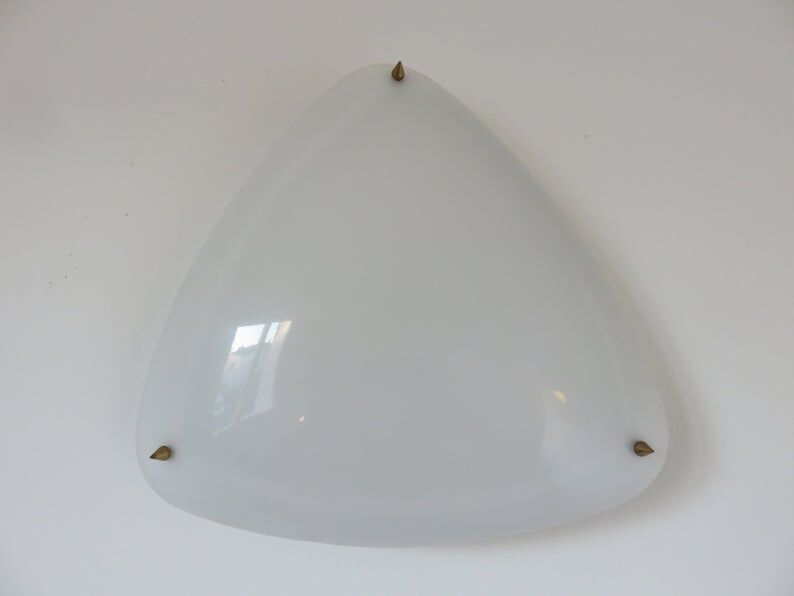Perspex and expanded metal wall light from the 50s and 60s