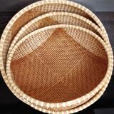 3 paniers en osier