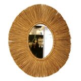 Miroir mural en raphia 75cmx85cm