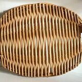 Vintage rattan presentation tray