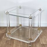Plexiglass side tables / end tables