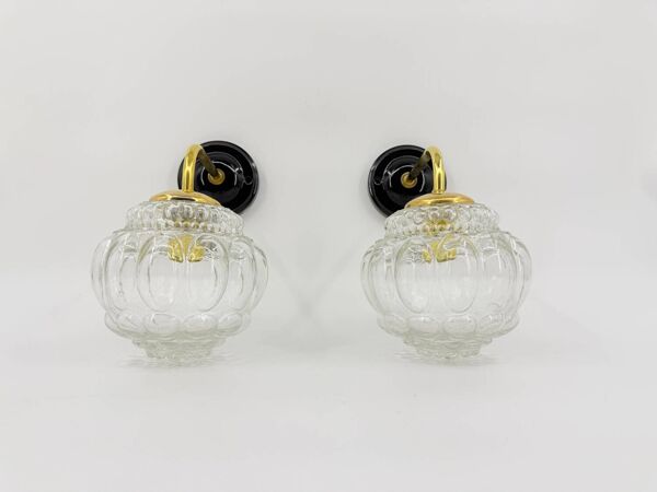 Paire d'appliques Bubble vintage