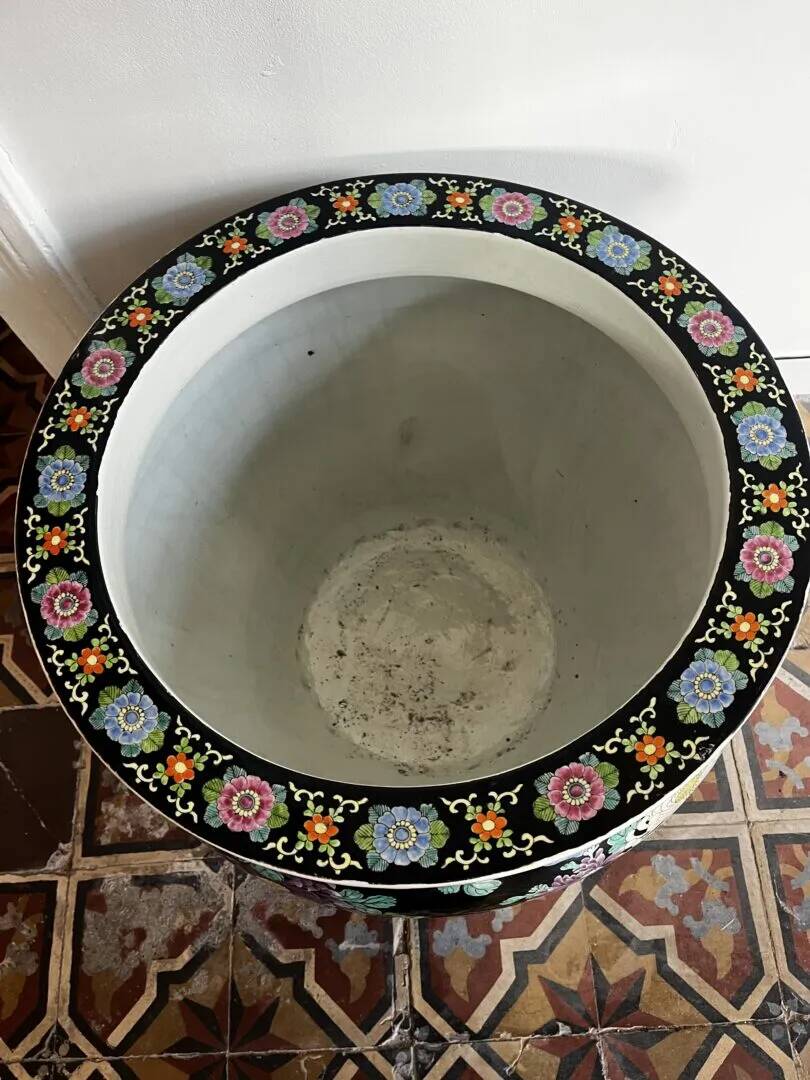 Pot de fleurs XXL asiatique