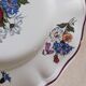 Deux assiettes plates Sarreguemines Agreste