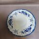 3 dessert plates / saucers Sarreguemines Lancaster blue decoration