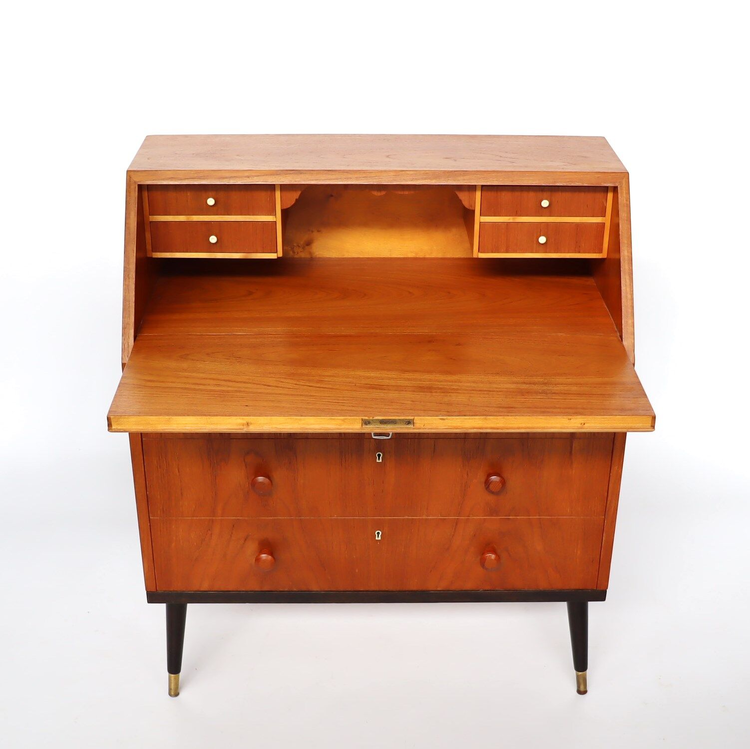 Secrétaire en teck scandinave