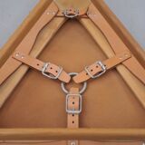 Tripod stools in oak by Uno & Östen Kristiansson for Luxus, 1950s, set of 2