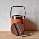 Vintage Brabantia ice bucket - Patrice floral decor - Netherlands