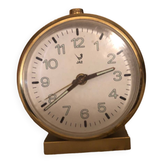 Vintage mechanical alarm clock from JAZ brand.